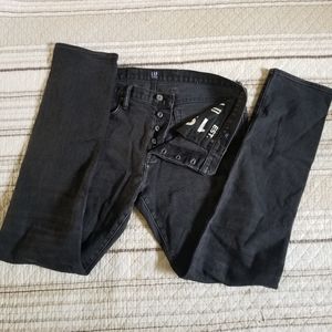 Gap Black Jeans Selvedge Denim Slim Fit